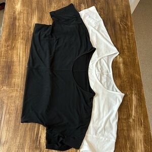 Set of 2 Corinne Black Tees, Zyia, size XL EUC